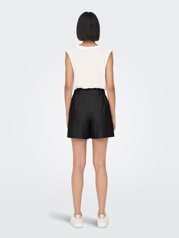 ONLY - Pierna ancha Pantalón plisado 'ONLLinda' en negro