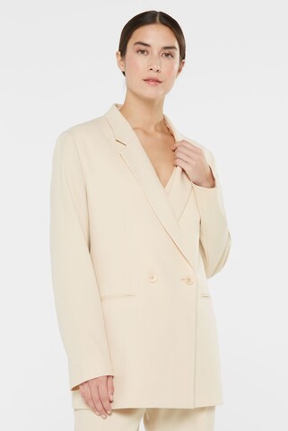 SENSES.THE LABEL Blazer mit Oversized Silhouette in Beige: Vorderseite