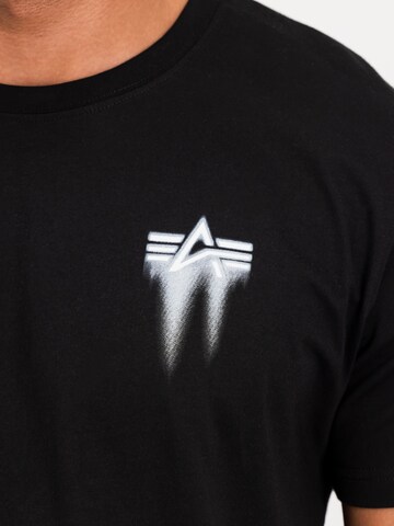 ALPHA INDUSTRIES T-Shirt in Schwarz