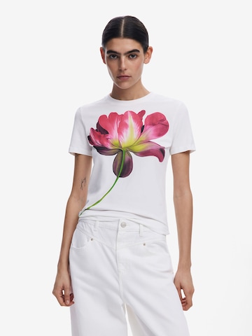 Maglietta di Desigual in bianco: frontale