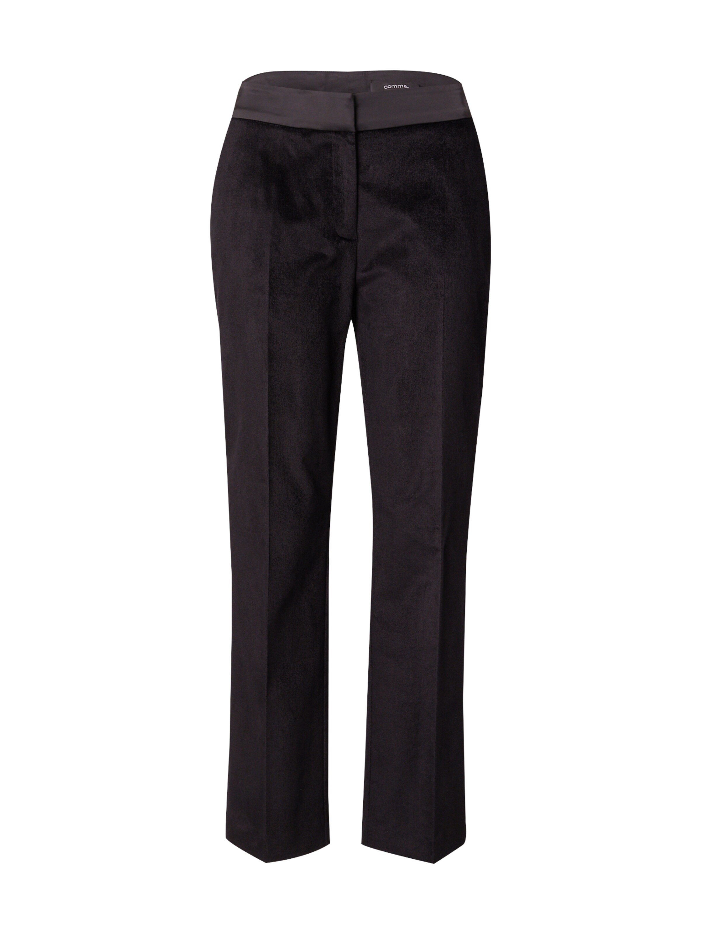 melns COMMA Standarta Buktētas bikses: no priekšpuses