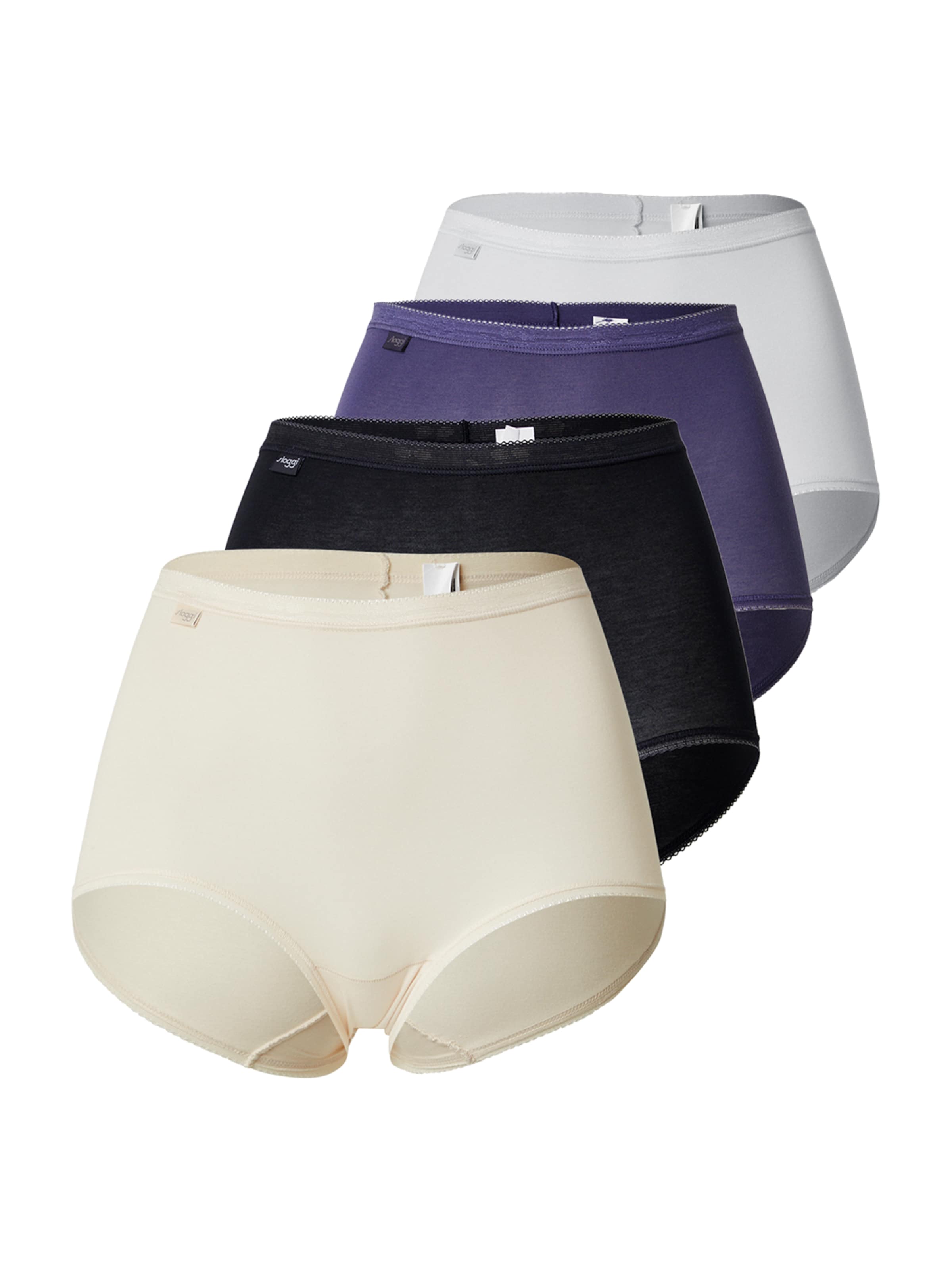 smėlio SLOGGI Kelnaitės paaukštintu liemeniu 'Basic+': priekis