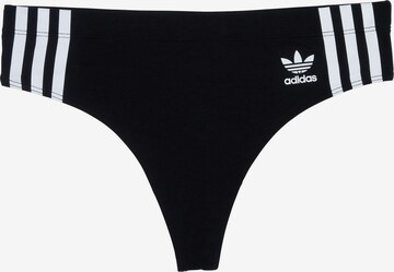 ADIDAS ORIGINALS Thong ' Wide Side ' in Black: front