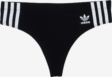 ADIDAS ORIGINALS Thong ' Wide Side ' in Black: front