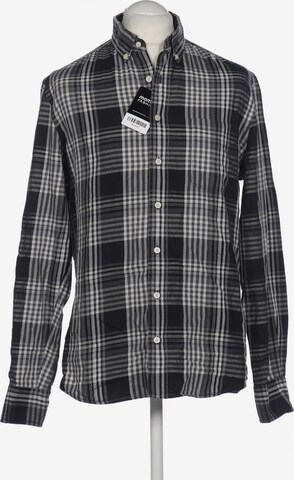 MANGO Button Up Shirt in L in Grey: front