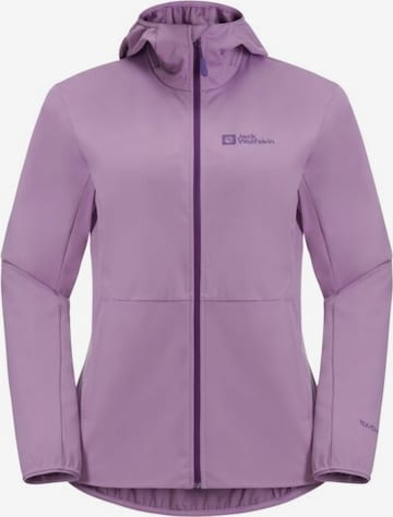 JACK WOLFSKIN Athletic Jacket in Purple: front