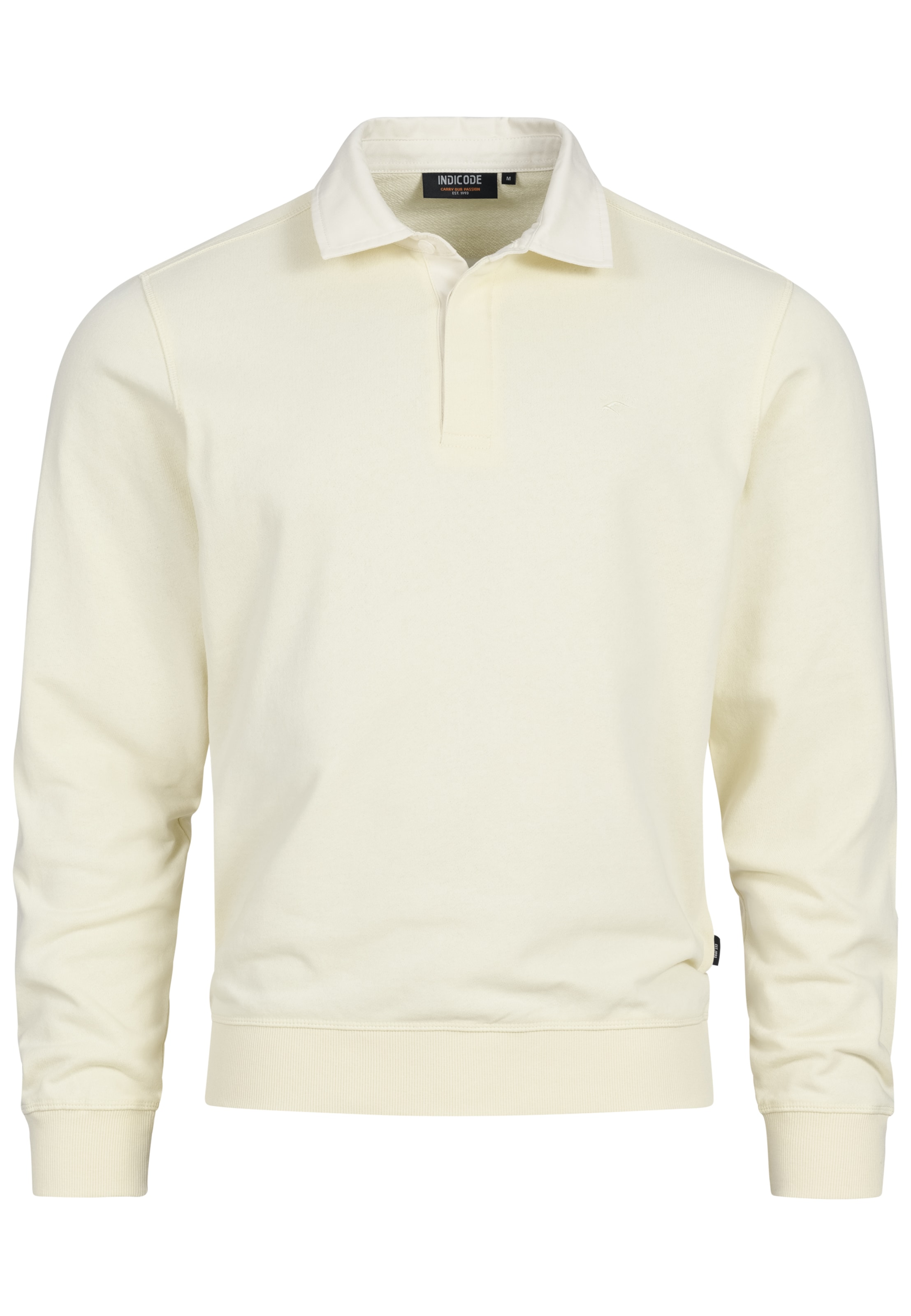 INDICODE JEANS Sweatshirt ' Disnar' in White: front