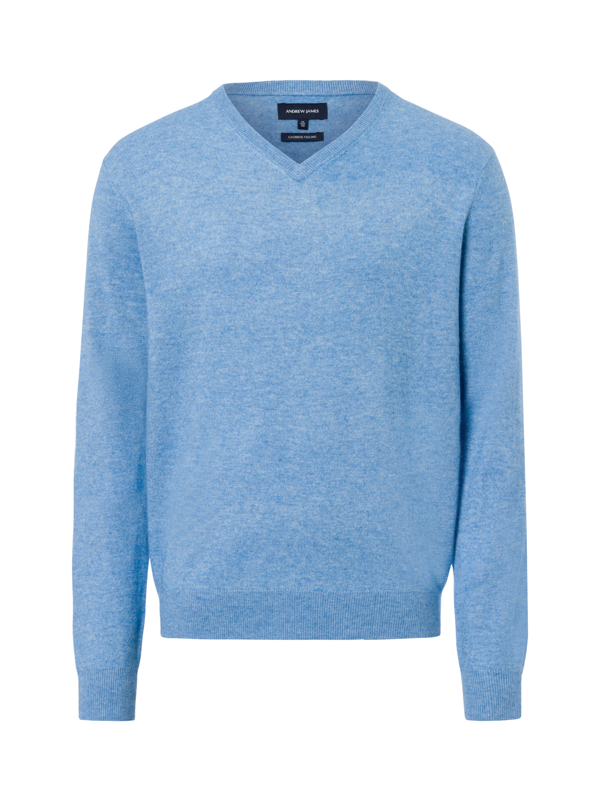 Andrew James Pullover in Blau: Vorderseite