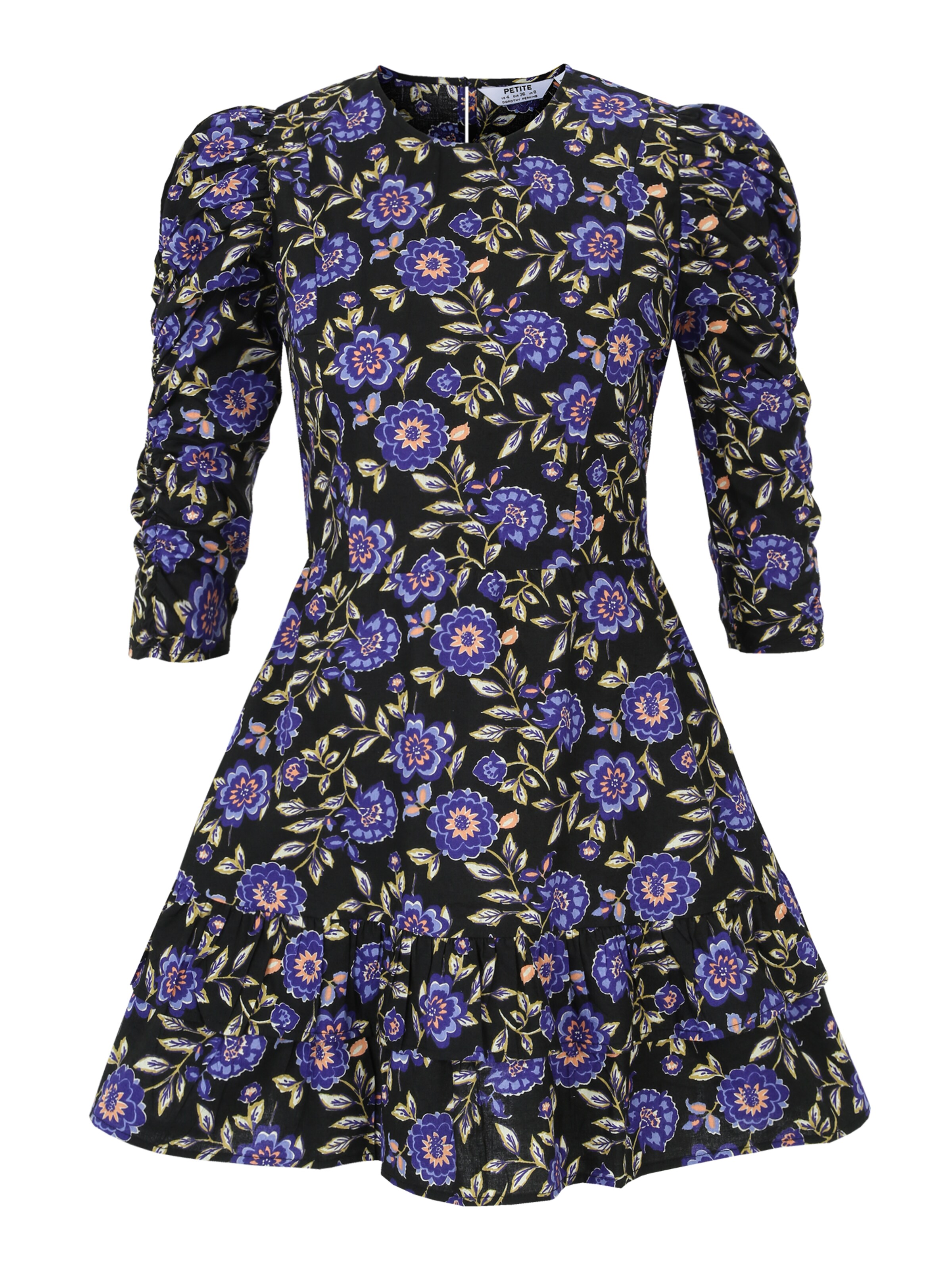 Dorothy Perkins Petite Vestido en azul / caqui / lila oscuro / melocotón / negro, Vista del producto