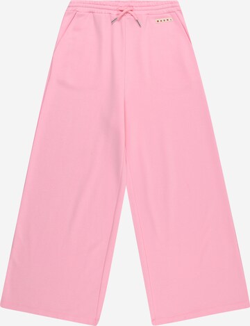 Wide leg Pantaloni di Marni in rosa: frontale