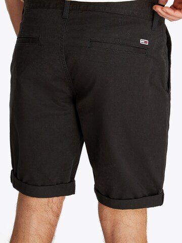 Coupe slim Pantalon chino 'SCANTON' Tommy Jeans en noir