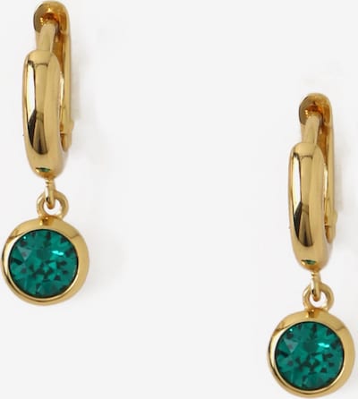Orelia Earrings in Gold / Emerald, Item view