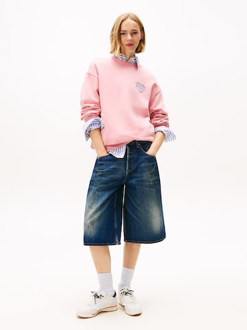 Sweat-shirt Tommy Jeans en rose