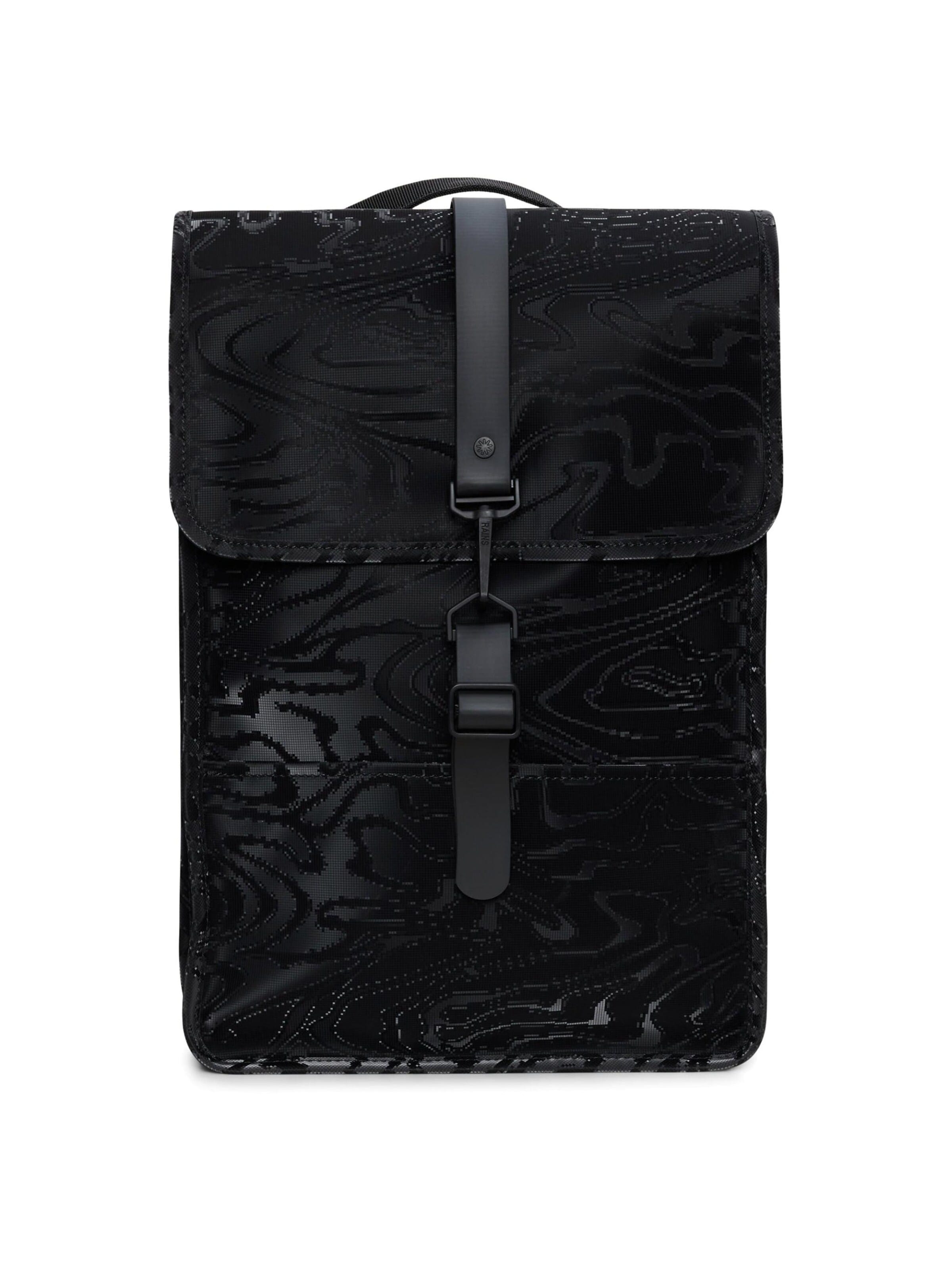RAINS Backpack in Black: front