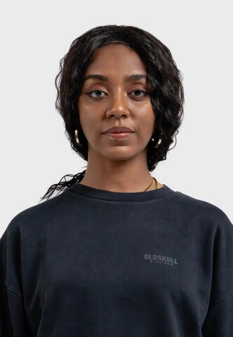 Oldskull Sweatshirt 'Peach Dyed Basic' in Schwarz