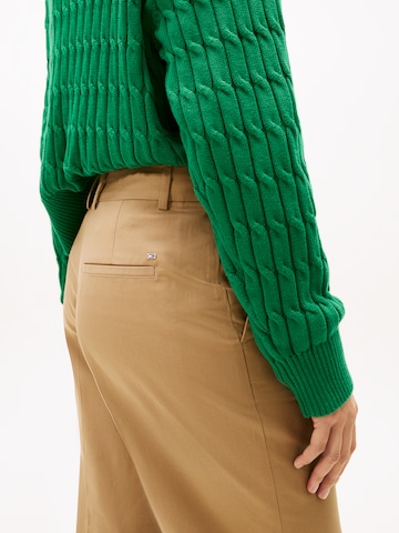 TOMMY HILFIGER regular Bukser med fals i beige
