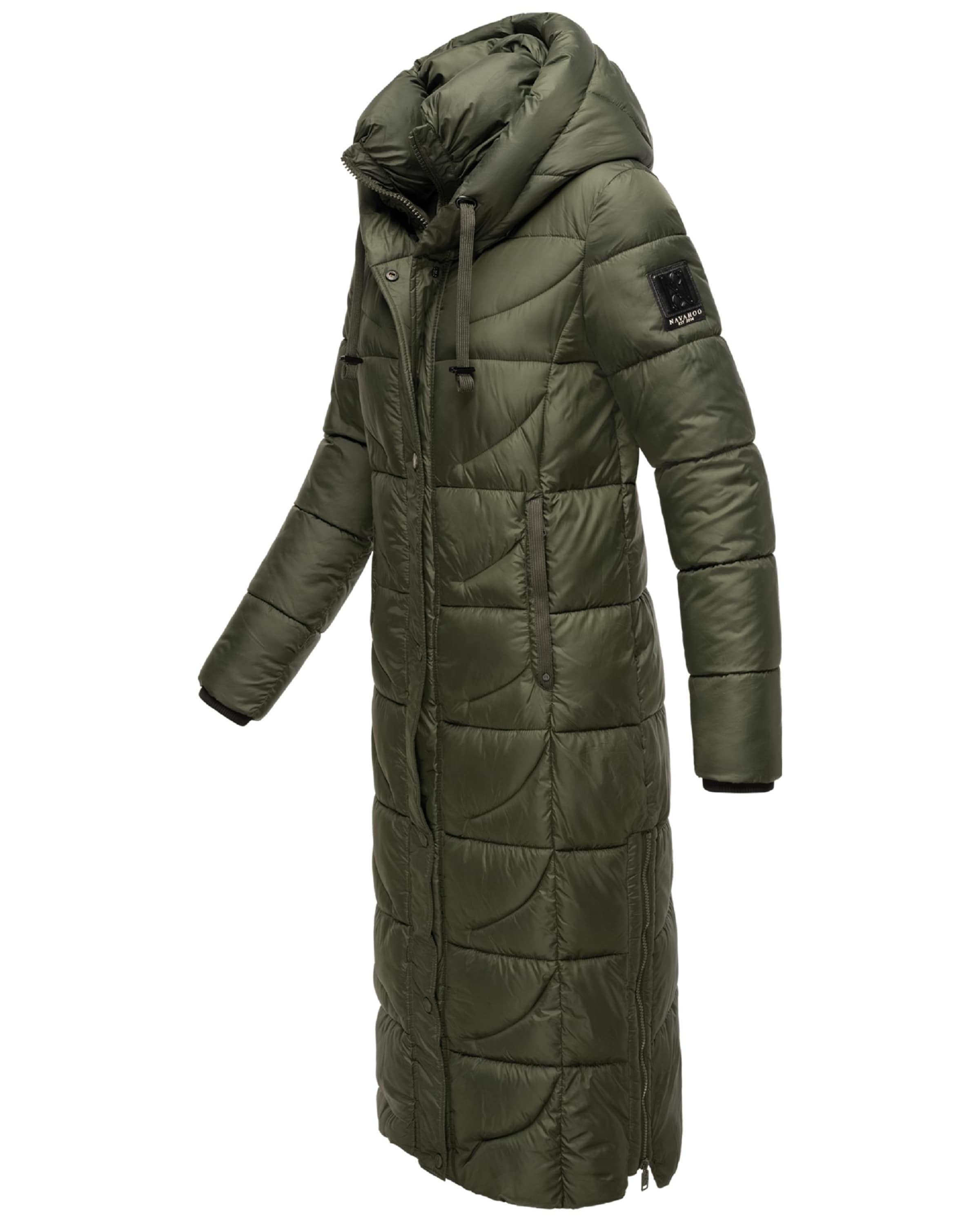 NAVAHOO Vinterfrakke 'Waffelchen' i grøn