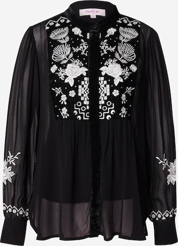 DerhyBluza 'INDIA' - crna boja: prednji dio