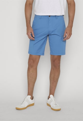 INDICODE JEANS Regular Cargo trousers 'INSpring' in Blue: front