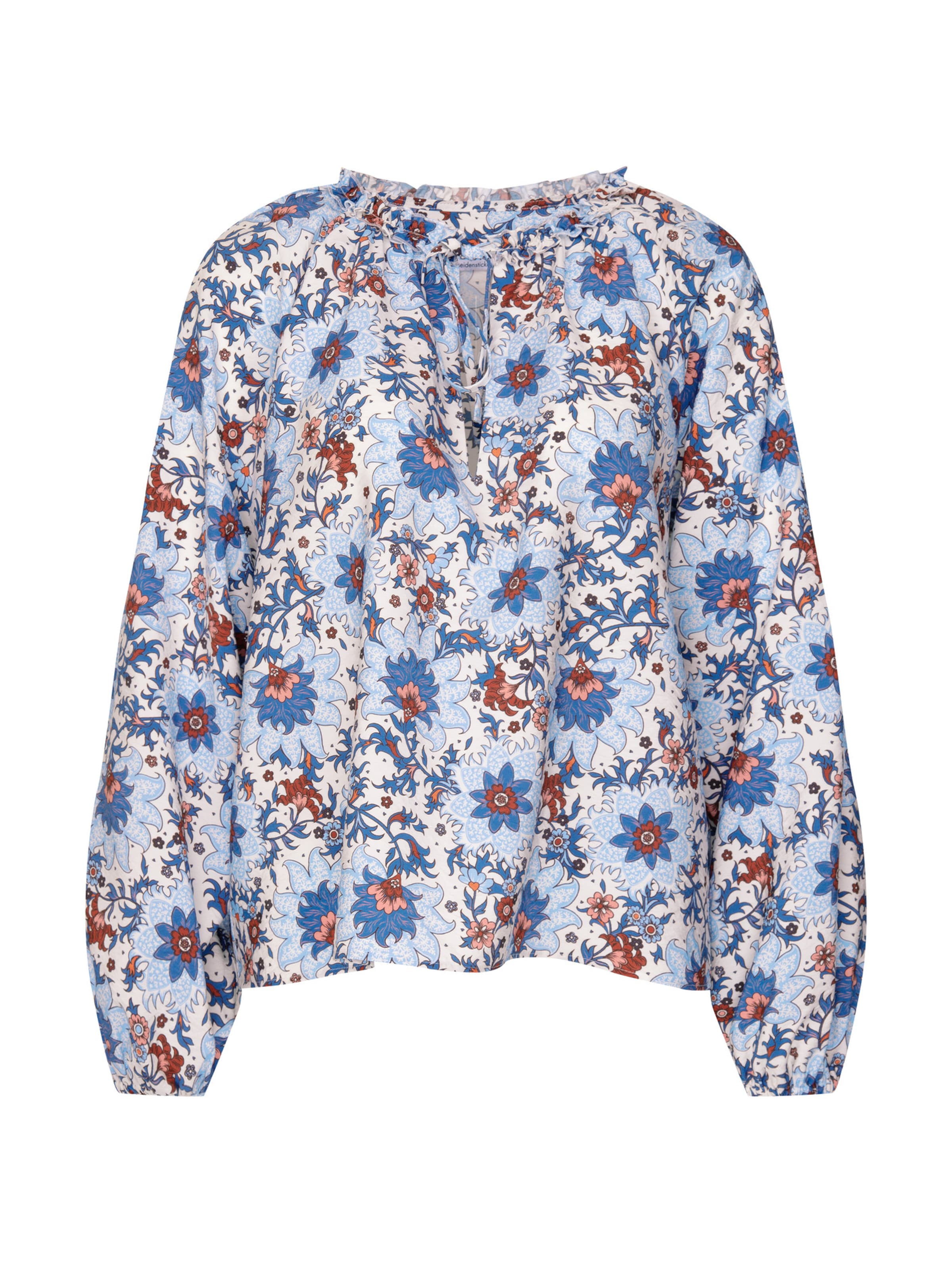 SEIDENSTICKER Blouse 'Schwarze Rose' in Blue: front