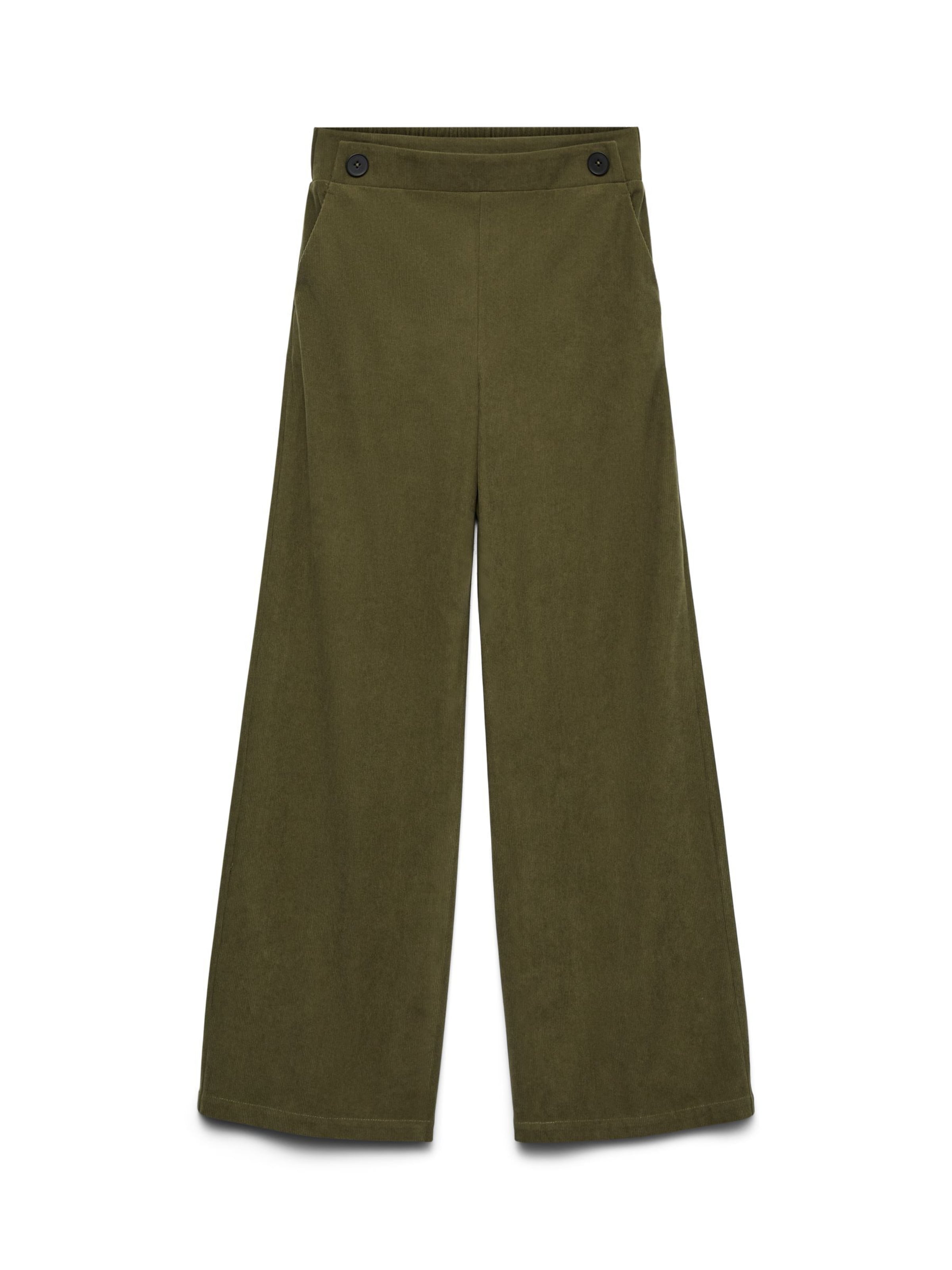 VERO MODA - Pantalón en verde: frente