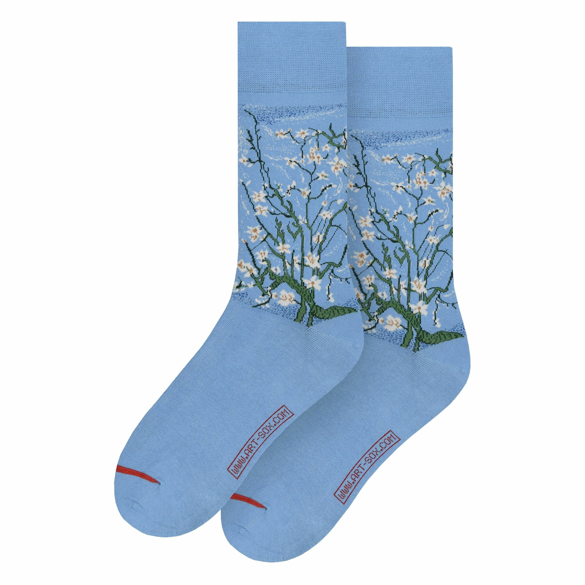 Frauen Wäsche MuseARTa Socken 'Almond Blossom' in Blau - NT44406