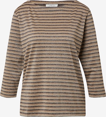 s.Oliver Shirt in Bruin: voorkant