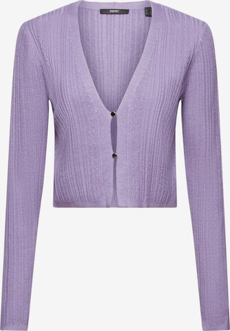 Cardigan ESPRIT en violet : devant