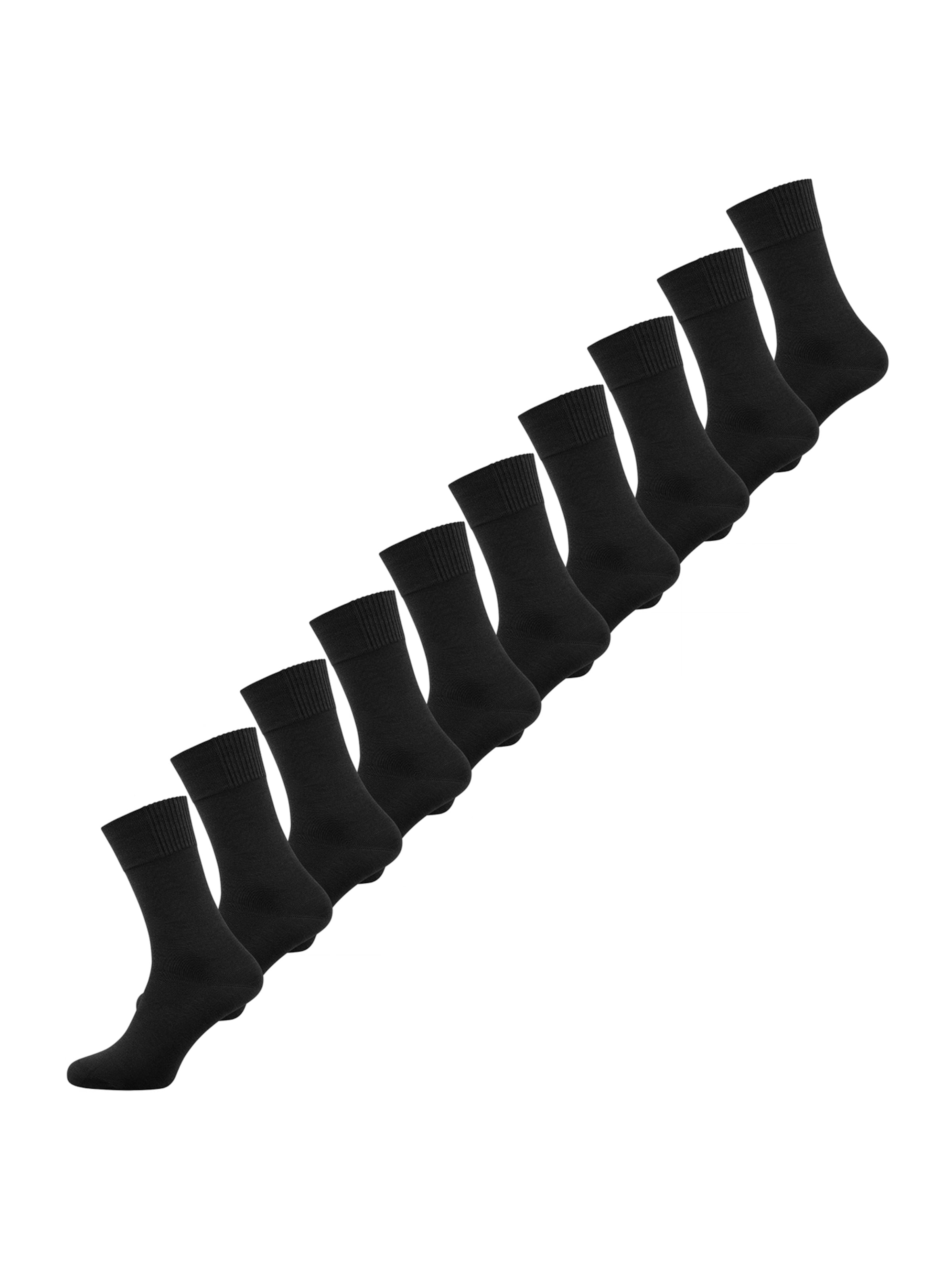 Nur Die Freizeitsocken ' Bambus Socke ' in Schwarz: Vorderseite