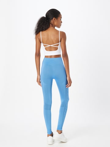 Hummel Skinny Sporthose in Blau