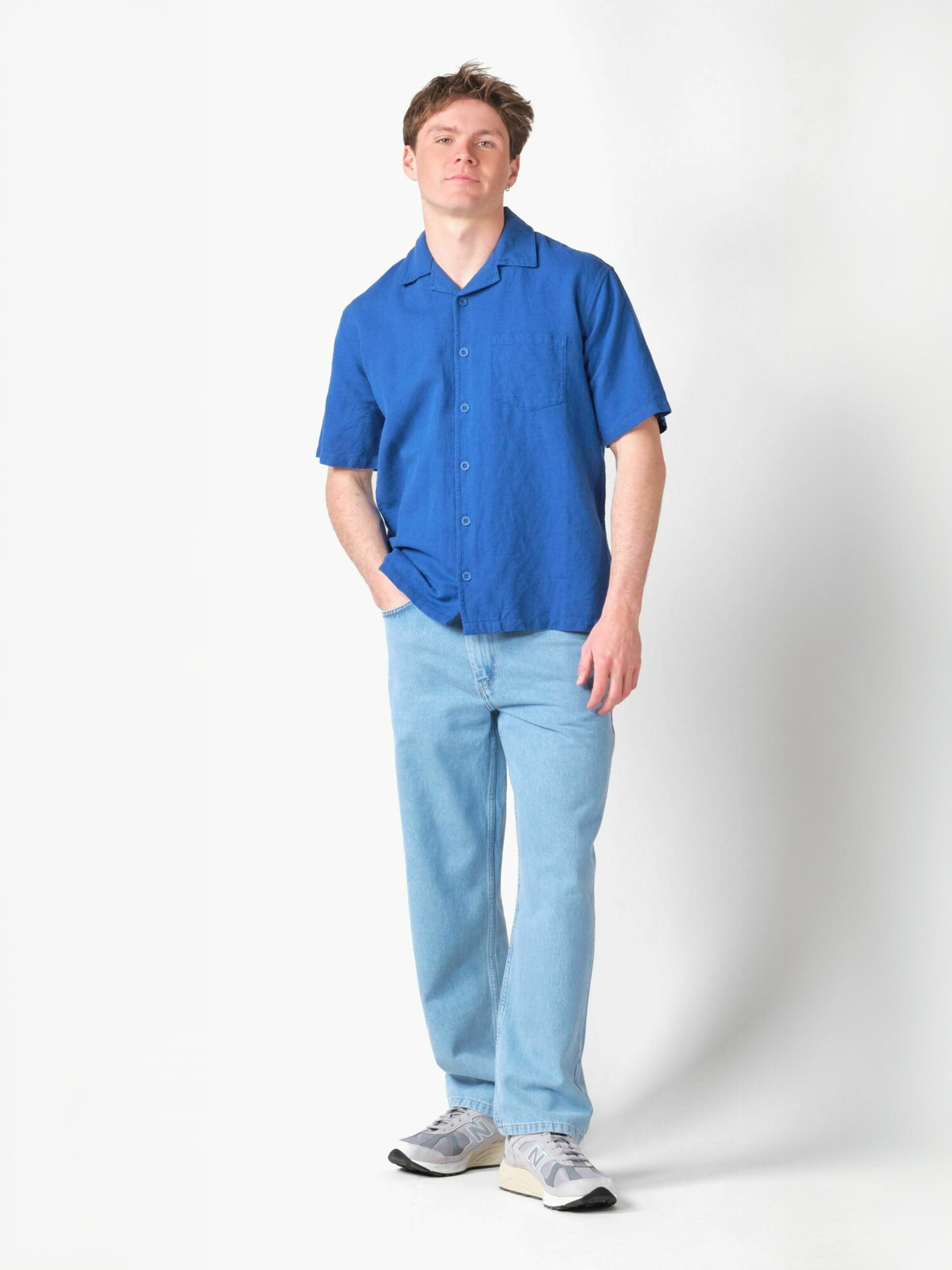 Klitmøller Collective Regular fit Ing ' Birger ' - kék
