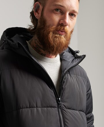 Superdry Between-Seasons Coat in Black