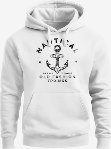 Neverless Sweatshirt 'Nautical Anker' in Weiß: Vorderseite