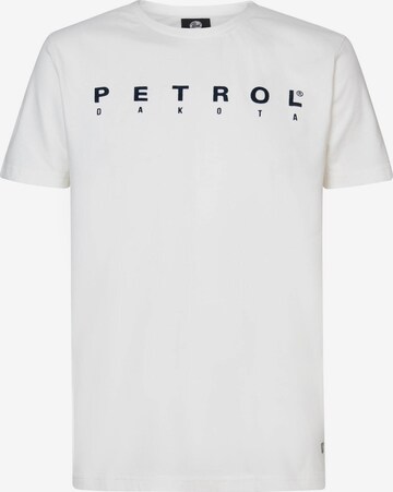 T-Shirt Petrol Industries en blanc : devant