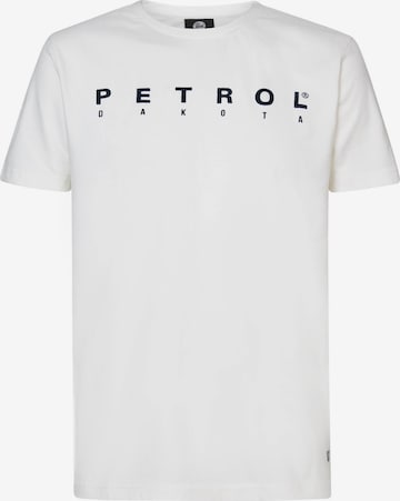 T-Shirt Petrol Industries en blanc : devant