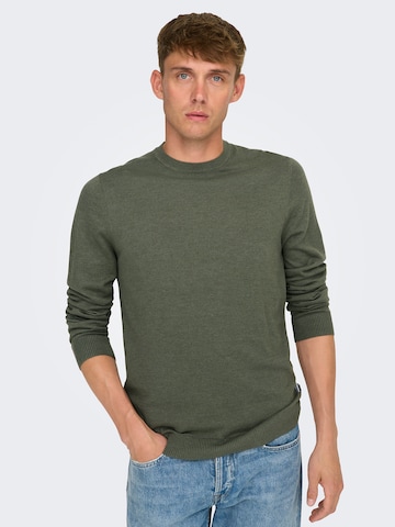 Only & Sons Pullover 'ONSLoui' in Grün