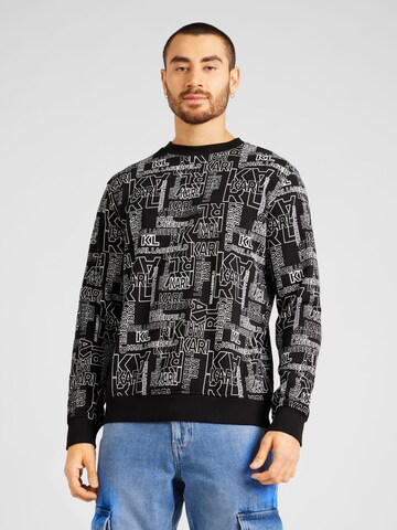 Karl Lagerfeld Sweatshirt in Schwarz: predná strana