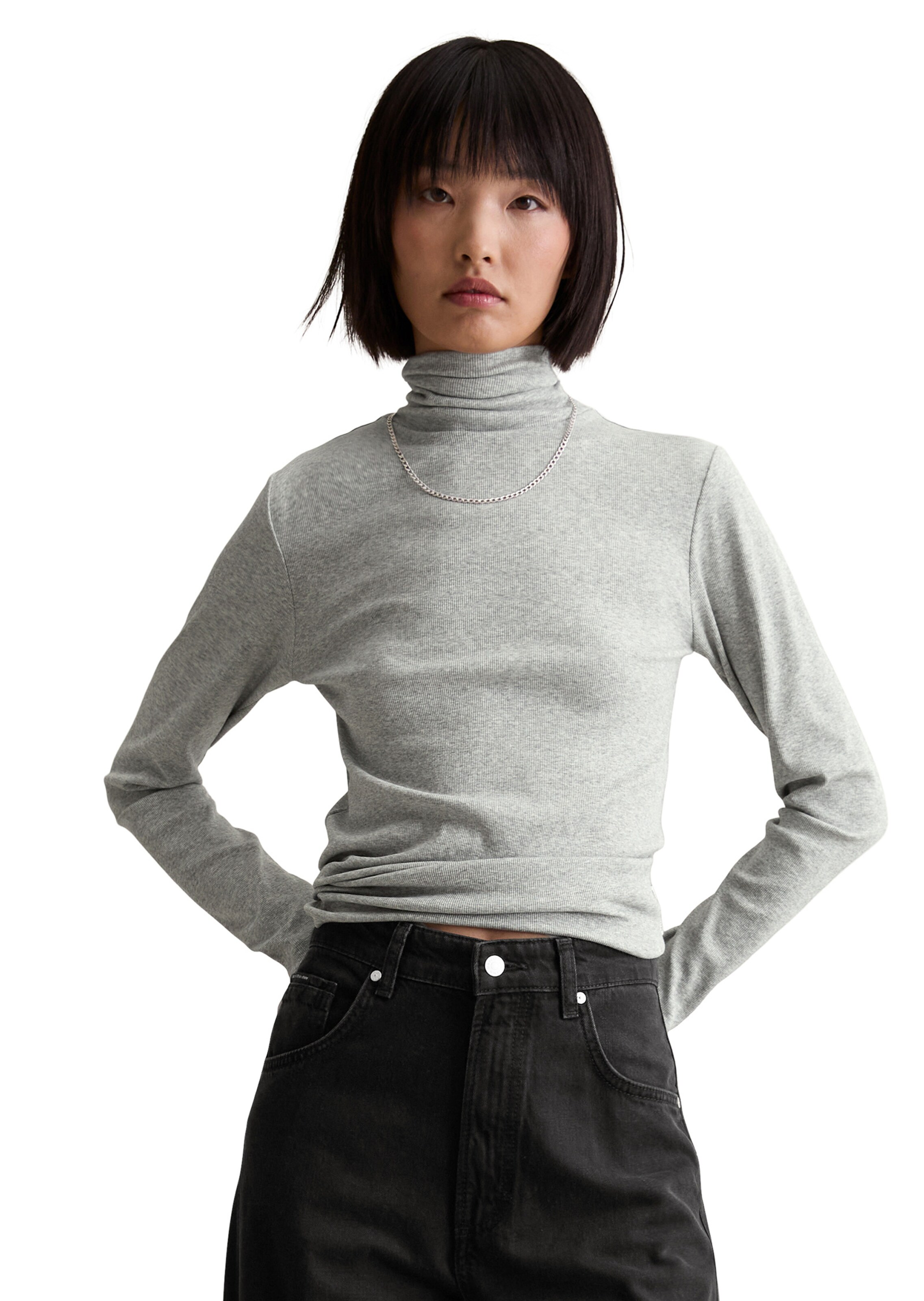 Marc O'Polo DENIM Shirt in Grey: front