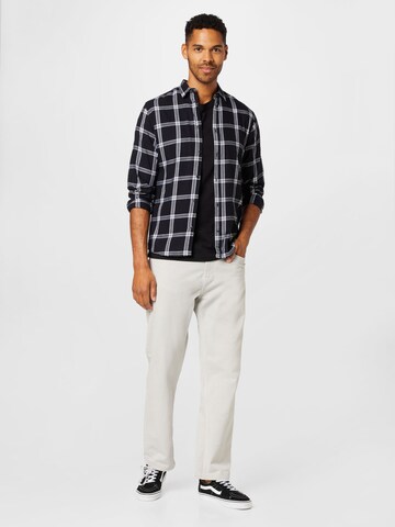 JACK & JONES Средняя посадка Рубашка 'JJGingIham' в Черный