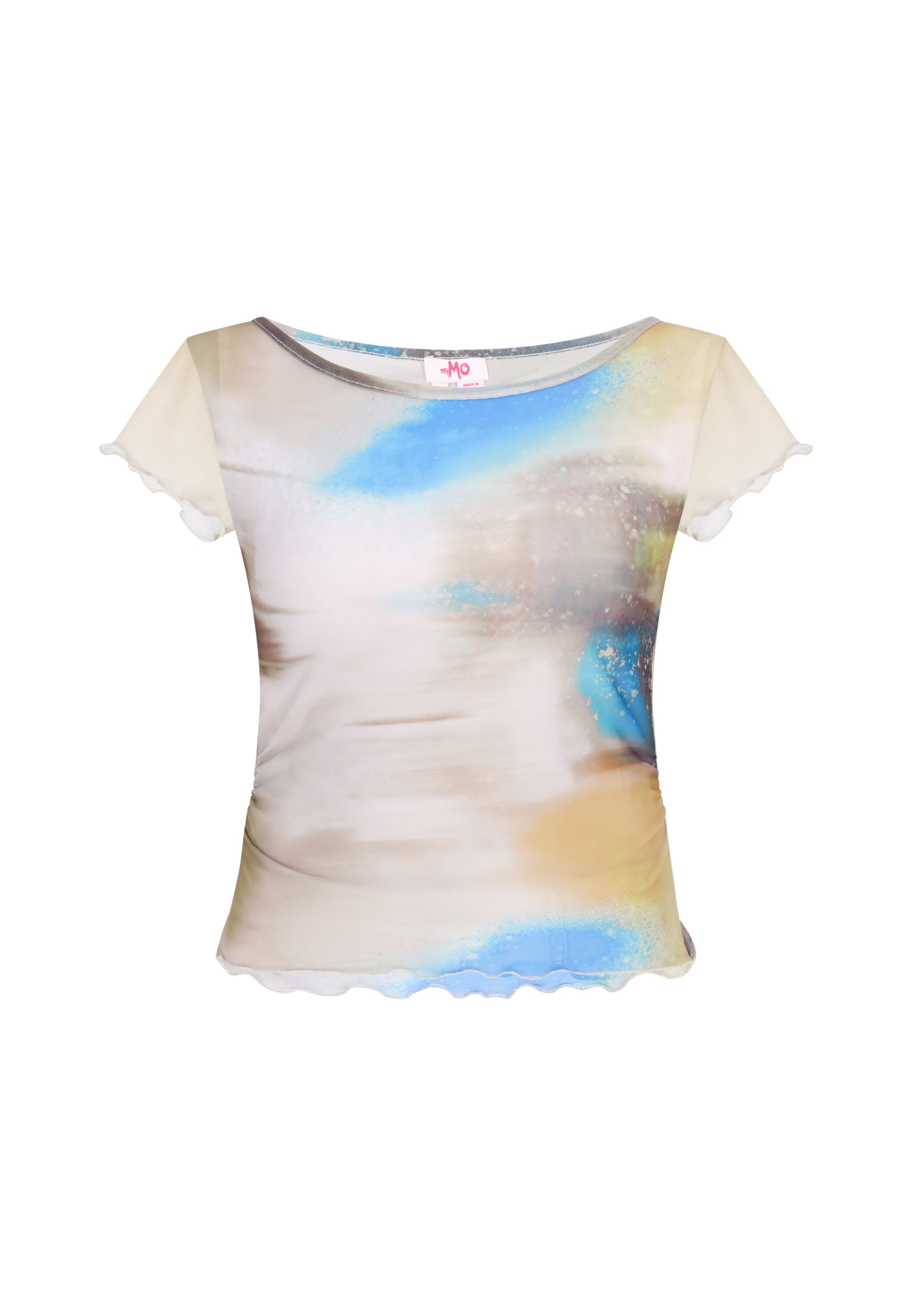 T-shirt MYMO en bleu : devant