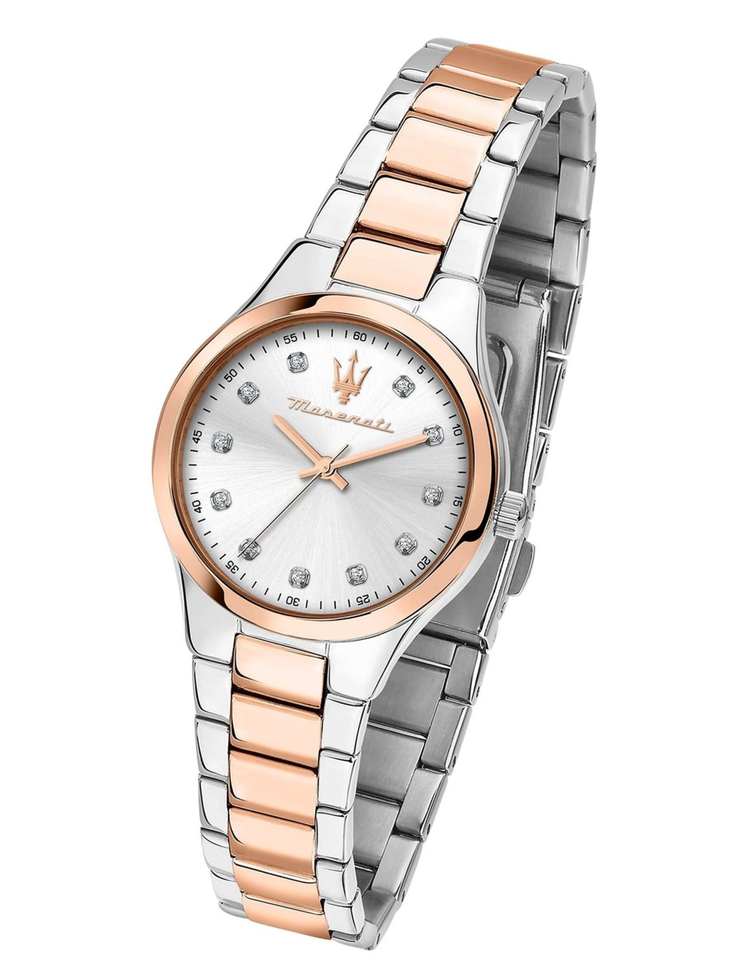 Maserati Analoog horloge in Zilver: voorkant