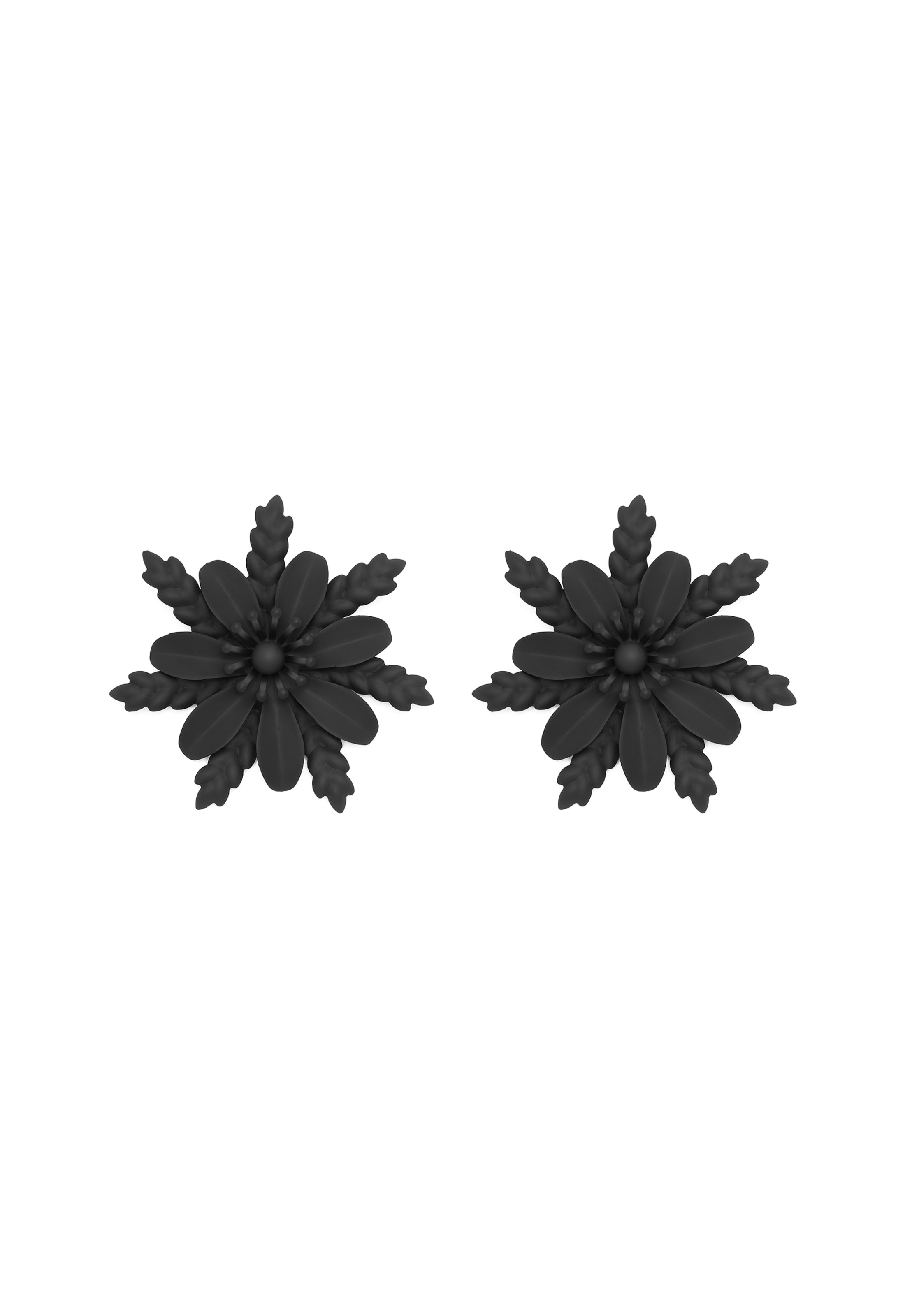 faina - Pendientes en negro: frente