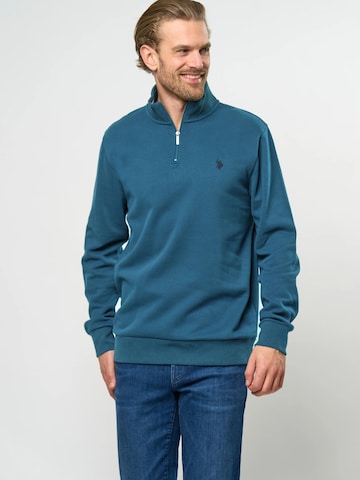 U.S. POLO ASSN. Sweatshirt 'Kurt' i grøn: forside