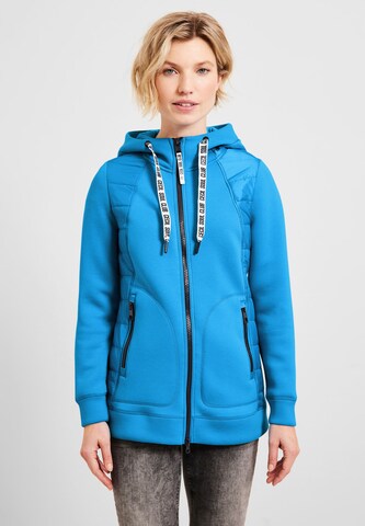 CECIL Sweatjacke in Blau: predná strana