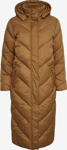 SAINT TROPEZ Wintermantel 'Catja' in Beige: voorkant