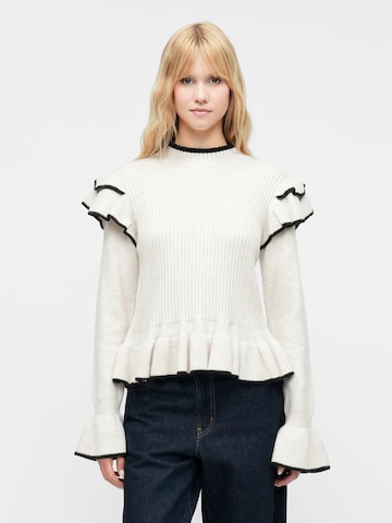 OBJECT Tröja 'OBJAKI' i vit: framsida