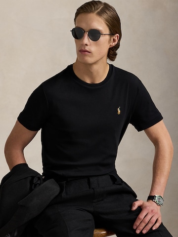 Regular fit Tricou de la Polo Ralph Lauren pe negru: față
