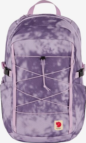 FJALLRAVEN Rucksack 'Skule Graphics' in Lila: Vorderseite