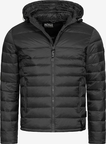 INDICODE JEANS Between-Season Jacket 'Hampshire' in Black: front