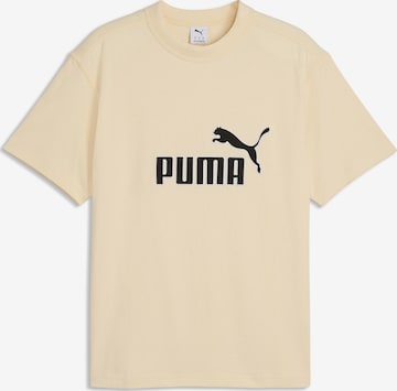 PUMA T-Shirt 'Essentials Elevated No.1' in Gelb: Vorderseite